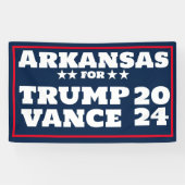 Arkansas für Trump Vance 2024-Banner Banner (Horizontal)