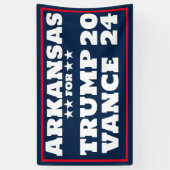 Arkansas für Trump Vance 2024-Banner Banner (Vertikal)