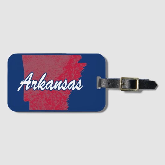 Arkansas Gepäckanhänger (Vorderseite (Horizontal))