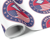 Arkansas Geschenkpapier (Rolleneckpunkt)