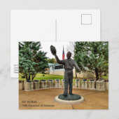 Arkansas Gouverneur Sid McMath Statue Postkarte (Vorne/Hinten)