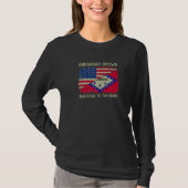 Arkansas Grown American To The Bone Home State Ark T-Shirt (Vorderseite)