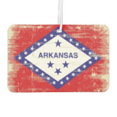 Arkansas grunge Flag Autolufterfrischer (Rückseite)