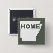 Arkansas Home Away From State Button Badge Pin (Vorne & Hinten)