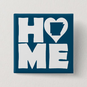 Arkansas Home Heart State Button Abzeichen Pin