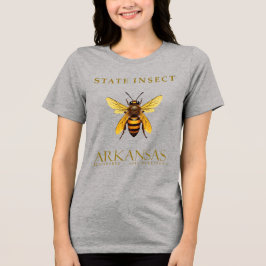 Arkansas Honey Bee Design Tri-Blend Shirt