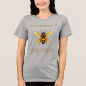 Arkansas Honey Bee Design Tri-Blend Shirt (Vorderseite)