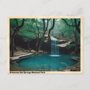 Arkansas Hot Springs National Park Vintage Reise Postkarte