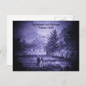 Arkansas Hot Springs Vintage 1844 Postkarte (Vorne/Hinten)