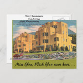Arkansas, Hotel Mountainaire Postkarte (Vorne/Hinten)