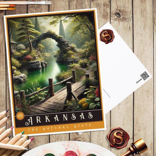 Arkansas | Hyper-Realistisches Staat Postkarte