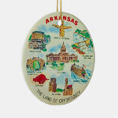 Arkansas illustriertes Ornament (Rechts)