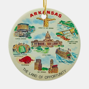 Arkansas illustriertes Ornament