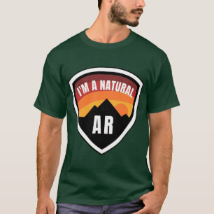 Arkansas Im natürlichen Abzeichen T-Shirt
