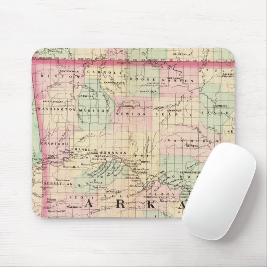 Arkansas, Indisches Gebiet Mousepad (Mit Mouse)