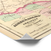 Arkansas, Indisches Gebiet Poster (Ecke)