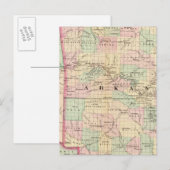 Arkansas, Indisches Gebiet Postkarte (Vorne/Hinten)
