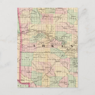 Arkansas, Indisches Gebiet Postkarte