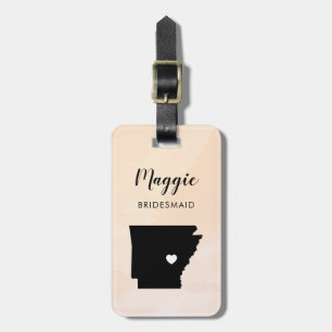 Arkansas Karte Gepäckträger Tag für Begrüßung Gepäckanhänger