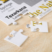 Arkansas-Karten-Silhouette Puzzle (Seite)