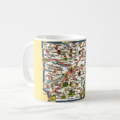 Arkansas-Karten-Tasse Kaffeetasse (Vorderseite Links)