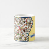 Arkansas-Karten-Tasse Kaffeetasse (Mittel)