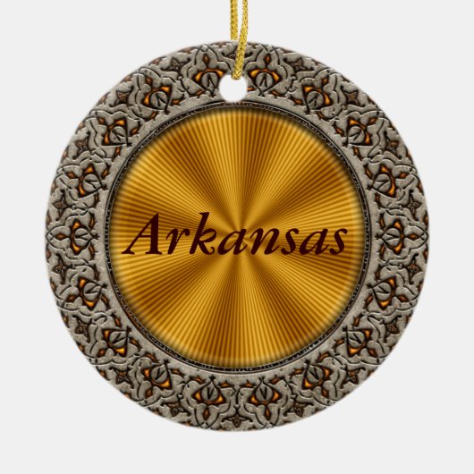 Arkansas Keramik Ornament (Vorne)