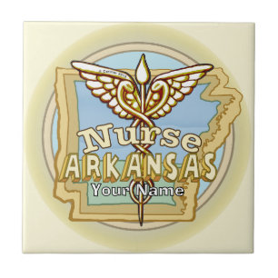Arkansas Krankenschwester Caduceus Kachel