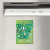 Arkansas Kühlschrank Magnet (In Situ (Geschirrspüler))