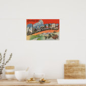 Arkansas (Landschaftsszene) - Großbuchstabe Poster (Küche)