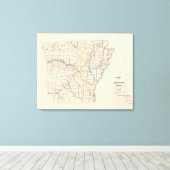 Arkansas Leinwanddruck (Insitu (Holzboden))