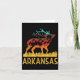 Arkansas - Liebe Natur Vintage Wandern 70er 80er Karte