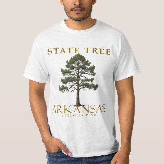 Arkansas Loblolly Kiefernbaum-Design T-Shirt (Vorderseite)