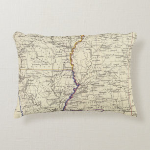 Arkansas, Louisiana und Mississippi Zierkissen