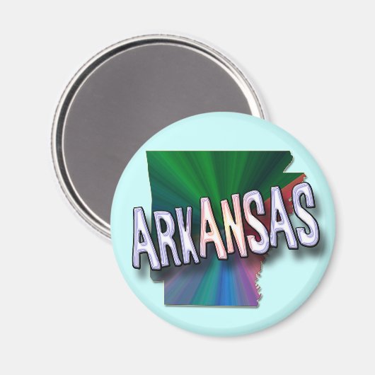 ARKANSAS MAGNET (Vorderseite/Rückseite)