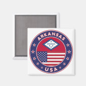 Arkansas Magnet (Vorderseite/Rückseite)