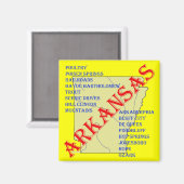 ARKANSAS MAGNET (Vorderseite/Rückseite)