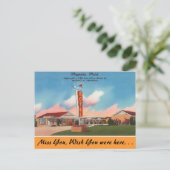 Arkansas, Magnolia Motel Postkarte (Stehend Vorderseite)