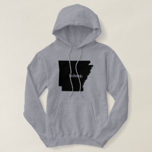 Arkansas Map Belong Staatsstolz Hoodie