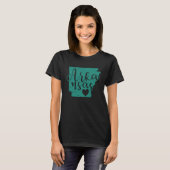 Arkansas Map Kontur USA T-Shirt (Vorne ganz)