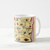 Arkansas Map-Tasse Kaffeetasse (VorderseiteRechts)