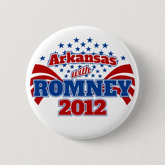 Arkansas mit Romney 2012 Button (Vorderseite)
