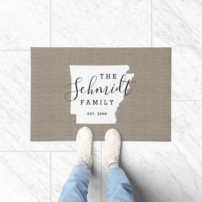 Arkansas Monogram Staat Doormat Fußmatte (Indoor)