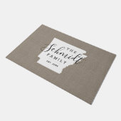 Arkansas Monogram Staat Doormat Fußmatte (Schrägansicht)