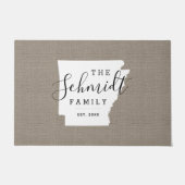 Arkansas Monogram Staat Doormat Fußmatte (Vorderseite)