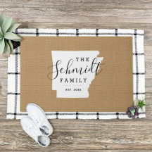 Arkansas Monogram Staat Doormat