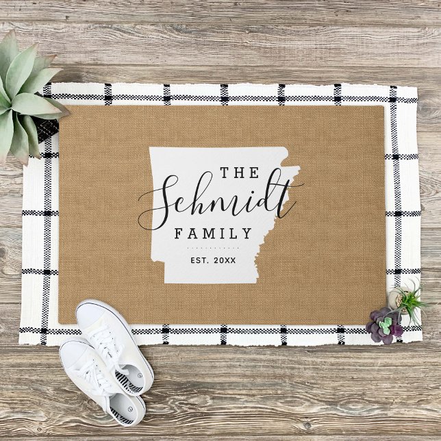 Arkansas Monogram Staat Doormat Fußmatte (Von Creator hochgeladen)