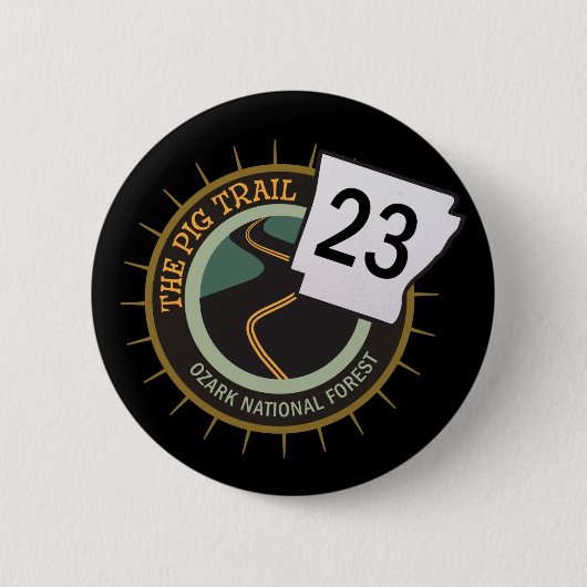 Arkansas-Motorrad-Straße der Button (Vorderseite)