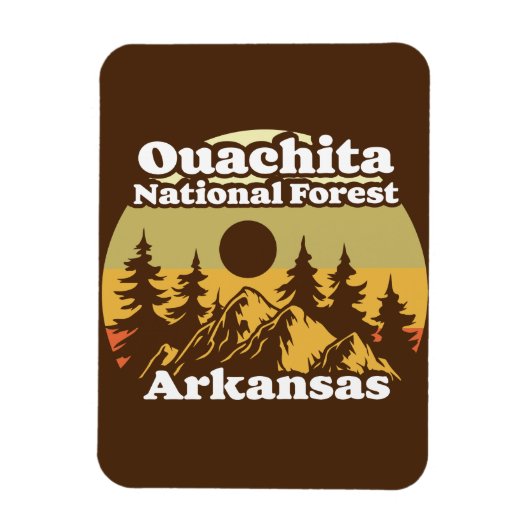 Arkansas National Forest Ouachita Magnet (Vertikal)
