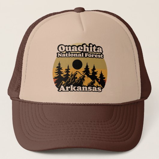 Arkansas National Forest Ouachita Truckerkappe (Vorderseite)